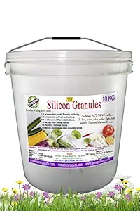 TSR Organic Fertilisers & Pesticides Silicon Slow Release granules 10 Kg Bucket Growth Granules with Seaweed Extract, Humic, Fulvic, Amino Acid and Bio Extracts Slow realease Fertilizer