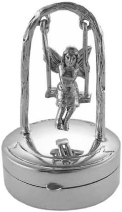 Ari D Norman Brand Genuine 925 Sterling Silver Swinging Fairy Pill Box Gift Boxed