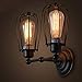 Produktbild YNXing Loftwohnung-retro-Doppelspitzepampelmuse Wandlampe Der Stil ist amerikanische,ländlich,eisen und retro für Restaurant Korridor Gelten Vintage Retro Wandlampe (Doppelt)