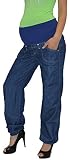 Schwangerschaftshose Umstandshose Damen Hose für Schwangerschaft in schwarz und blau U-J133