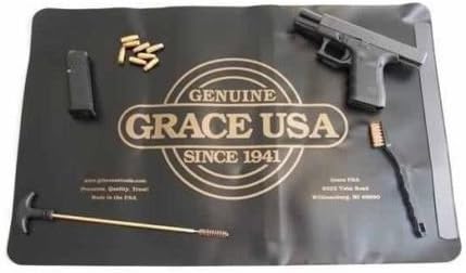 Grace USA Pistol Cleaning Mat Shooting Gun Maintenance Repair Range Or Field Roll up Clean (192)