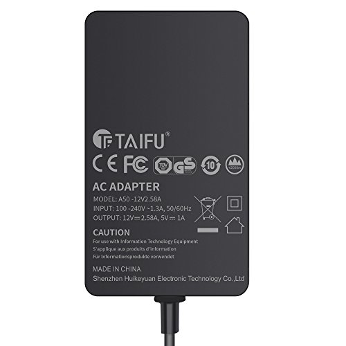 TAIFU Neu 220V 31W 12V/2,58A inkl. USB 5V 1A passt für viele Handy Ersatz AC Adapter Netbook Laptop Notebook Netzteil Ladegerät für Pad Microsoft Surface Pro 3, microsoft surface Pro3, Microsoft Surface Pro 4, Microsoft Surface Pro4, Microsoft Surface 3, Microsoft Surface 4, Microsoft Surface Windows 8 Tablet PC 1625 , Anschluss Stecker Stromkabel Ladekabel Netzadapter Laptop Magnet 5Pin mit EU Kabel Ladekabel - 6