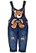 ZOEREA Baby Boy Girl Dungarees Jeans Jumpsuit Bear Animal Theme Overalls Jumpsuit Boys Jean Clothing Children Toddler Blue