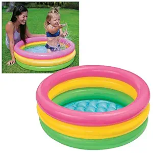 Confidence Swimming Pool Inflatable Bath Tubs for Adults Water Swimming Pool for Kids Fun Spa Swimming Bath Tub (with Manual Pump) (2ft)