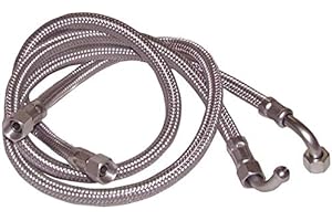 DIFF Flessibile gasolio - F1/4" x F1/4" a gomito 90° (2 pezzi) l 750