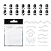 Amazing Deal 10 Sets With 347pcs Professional Nail Art Salons Quality White Guides Stickers / Strips In 13 Different Shapes For French Nails Manicure And Nails Designs / Patterns Application By VAGA