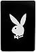 Produktbild Playboy Fleecedecke Funny Bunny Classic Design schwarz/weiss 150 x 130cm Kuscheldecke Fleece Decke