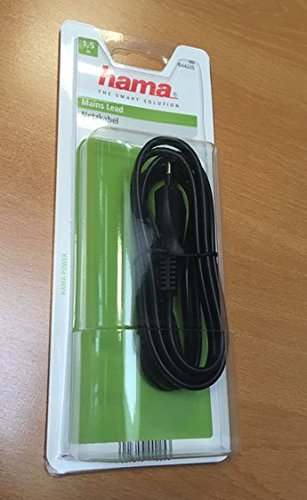 Hama Euro-Netzkabel 1,5m, gerade (Netzstecker auf Euro 8 Doppelbuchse mit Schutzkontakt) Stromkabel schwarz - 3