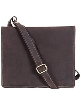 VISCONTI LEDER ÖL HELLBRAUN / BRAUN IPAD LAPTOP MESSENGER WORKS ORDNER TASCHE, 16025