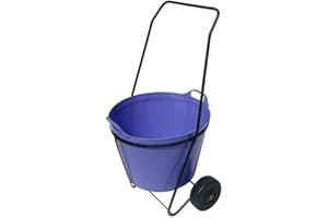GARDEN PRIDE Trug Trolley - Exclusive to Home & Garden Extras. This lightweight frame with sturdy wheels makes moving garden trugs, rubber buckets, etc, around the garden easy (Lilac Trug)