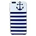 Produktbild PowerQ Retro Bunte Muster TPU Reihe Hülle für IPhone 6SPlus 6Plus IPhone6SPlus IPhone6Plus Fall Tasche Muster-Druck-Druck Zeichnung Handy-Fall mobilen weiche Hülle schützen die Haut ( Stripe Anchor )