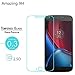 M.G.R - Moto G Plus, 4th Gen [3D Touch Compatible - Tempered Glass] Screen Protector with [9H Hardness] [Premium Crystal Clarity] [Scratch-Resistant] RS.130.00