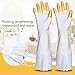 Produktbild HAOLY Wiederverwendbare 1 Paare Reinigung gummihandschuhe,Haushaltsgeräte Herde gefüttert geschirrspülmittel Handschuhe,Anti-rutsch Wasserdichte küche Latex-Handschuhe-B 42x9.5cm(17x4inch)