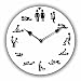Produktbild Tinas Collection lustige Wanduhr Ø30cm, Motiv Sex rund um die Uhr, modernes Design