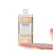Produktbild USB Flash Drive-In, elekmall 16/32/64/128 GB Lightning iPhone Memory Stick OTG Handy externen Adapter für iPhone/iPod iOS/Android PC Macbook Memory Expansion Anschluss USB 2.0 gold gold 16 GB