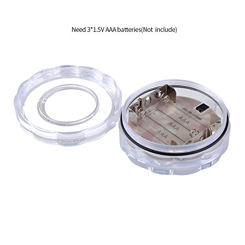 2st RGB unterwasser Lampe LED mit Fernbedienung tragbar Baterriebetrieben LED Beleuchtung unterwasserleuchte für Badwanne Swimmpool Teichbecke Terrasse Garten Flur Aquarium Fisch Party Beleuchtung - 5