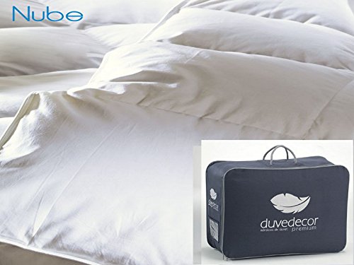 Duvedecor - Edredón nórdico nube premium, talla 150, color blanco