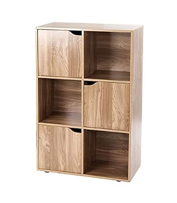 Calicosy Casâme Meuble à 6 Cases avec Trois Portes
