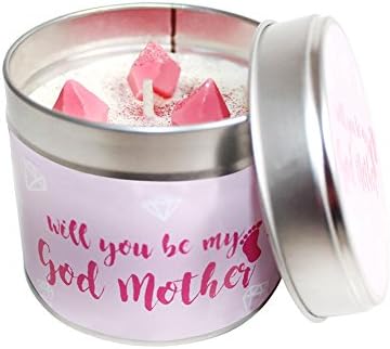 Will You Be My God Mother Candle Tin