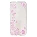 Produktbild Fanryn Schutzhülle / Cover / Case Bunte Muster Weich TPU Handy Hülle Durchsichtig Transparent Etui Cover Protective Shell Soft Schutzhülle Telefon Kasten für Huawei P10 Lite – Rosa Blumen-Rattan