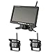 Produktbild Househome Wireless Rückfahrkamera - 2.4GHz Wireless 7"LCD-Monitor + 2 X Rückansicht Kamera Kits Für Auto Bus Truck
