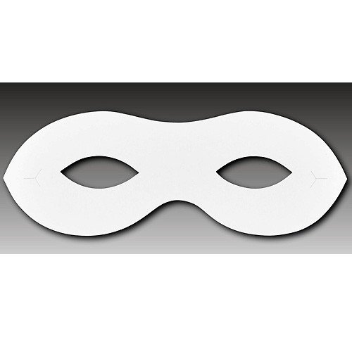 Maske Papier Fasching Halloween, Papiermaske 15,8cm, 10 Stück
