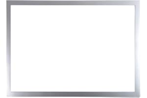 Exacompta - Ref. 39300E - 1 pochette aimantée Cadre d'affichage magnétique en PVC - Porte Document, photo, notes, règlements, instructions, porte, mur … - Format à classer A3 - Bordure cadre argent