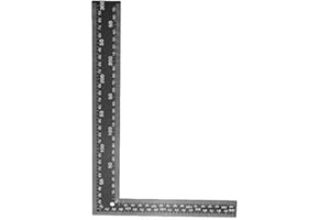 S & S PRODUCTS 20 X 30CM STEEL TRI FRAMING SET SQUARE RIGHT ANGLE STRAIGHT EDGE L RULER 300MM
