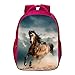 Produktbild GuiSoHn Rucksack Tierpferd Druck Backpack Jungen Mädchen Lässig Schultasche Kinder Daypack
