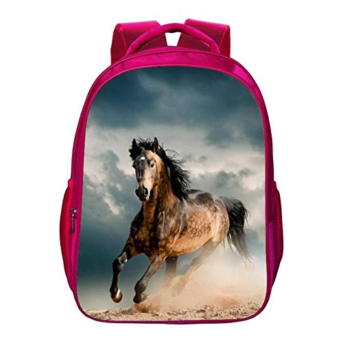 Preisvergleich Produktbild GuiSoHn Rucksack Tierpferd Druck Backpack Jungen Mädchen Lässig Schultasche Kinder Daypack