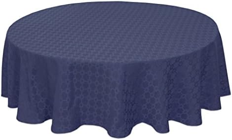Bardwil 60"x84" Oval Tablecloth, Navy