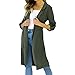 Produktbild ABsoar Mantel Damen Jacke Damenmode Kapuzenjacke Langarm Pullover Open Cardigan Long Top Jacket Coat Outwear