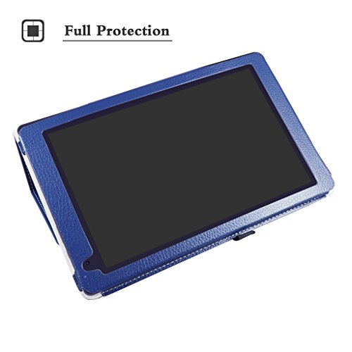Archos 101b Oxygen hülle,Mama Mouth Folding Ständer Hülle Case mit Standfunktion für 10.1″ Archos 101b Oxygen Android 6.0 Tablet PC,Blau - 3