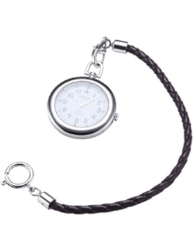 Regent Taschenuhr Regent Quartz verchromt m. Kordel u. Tasche 11280006