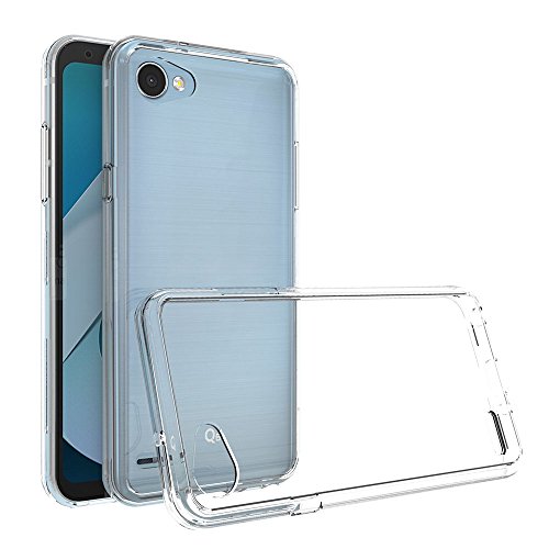 Funda LG Q6 Ferlinso Protecci  n contra ca  das Air h  brido cristal claro TPU parachoques con  Protector de Pantalla  la PC r  gida contraportada para LG Q6  Transparente 