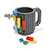 Produktbild Baustein Tasse Build-On für Lego, Pixelblocks... XXL 350 ml Kaffeetasse Kunsstoff BPA Free Plastic
