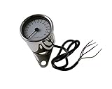 Drehzahlmesser D = 60 mm, weiß/chrom, elektronisch, 15.000 U/min Motorrad, rund
