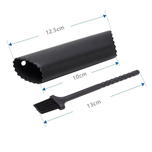 SIEGES Knoblauchpresse mit Silikon Knoblauchschäler Ingwerpresse sowie Nussknacker Garlic Press Praktische Küchenhelfer für Hausfrau Koch - 7