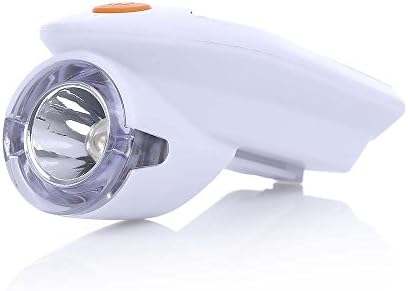Bike Lights Solar Energy Bicycle Front Head Flashligh - LED Solar Bicycle Headlight Light Set Best Front and Rear Lighting with 360 Degree Rotating Mount For Mountain and Road Bicycles(1000mah Battery Built in,3 Mode) (white)