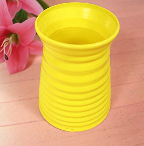 Demarkt Vasen Deko Vase Blumenvase Wohnungseinrichtung Gelb - 2