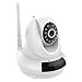 Produktbild Milool Kabellose IP Kamera 720p Überwachungskamera 1280 * 720 HD Plug und Play Video Überwachung Pan/Tilt mit 2-Wege Audio Netzwerk Kamera Night Vision Motion Detection Micro SD Karte bis zu 32 GB Weiß