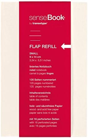 transotypeSense Book Flap Refill, Small, Circa Lined ca. A6