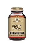 Solgar Biotin 1000 µg Vegetable Capsules - Pack of 50