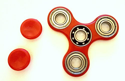 JOY Fidget Spinner ADHD Focus Toy Ultra Durable High Speed Hybrid Ceramic Bearing Long Spins Fun (Red)