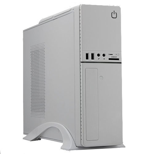 UNYKAch UK-2007 Escritorio Blanco 450 W - Caja de Ordenador (Escritorio, PC, SECC,SGCC, Blanco, Micro ATX,Mini-ITX, 450 W)