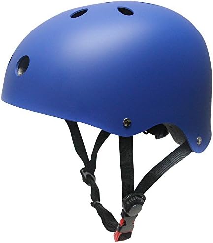 Sport Helmet, TOPFIRE Matt Colorful Women's/Men's BMX Bike/ Skate/ Cycling Helmet (Blue, Medium)