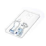 FESELE Silikon Handy Hülle für [ASUS Zenfone 3 Max ZC520TL], Durchsichtig Ultradünn TPU Handytasche für ASUS Zenfone 3 Max ZC520TL Bunt Malerei Muster Transparente Schutzhülle Weiches Silikon Tasche Hüllen Rückschale Schutz Tasche TPU Crystal Clear Case Etui Bumper Kratzfeste Stoßdämpfend für ASUS Zenfone 3 Max ZC520TL + Blau Eingabestift Stylus Touch Pen- Finger Geste - 3