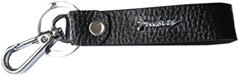 Black Leather Pulsar Printed Keychain