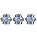 Produktbild ASHATA 3PCS G1 / 4 Gewinde PC Wasserkühlung, 3 STÜCKE Messing Sechskant G1 / 4 Gewinde Computer Fitting Verbinder Adapter Kit für PC Wasserkühlung Silberig
