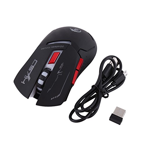 VGEBY Wireless Gaming Maus 2400DPI USB Schnurlos Maus Wiederaufladbare Optische Spiel Mäuse Für Pro Gamer